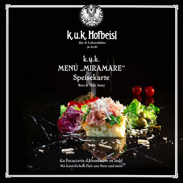 k.u.k. MENÙ MIRAMARE 1 k.u.k. MENÙ MIRAMARE 1
